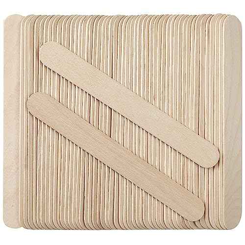 150Piece Waxing Sticks for Hair Removal - Borogo 6'' Premium Splinter-Free Wooden Wax Sticks for Waxing, Wax Stick for Body and Face Waxing