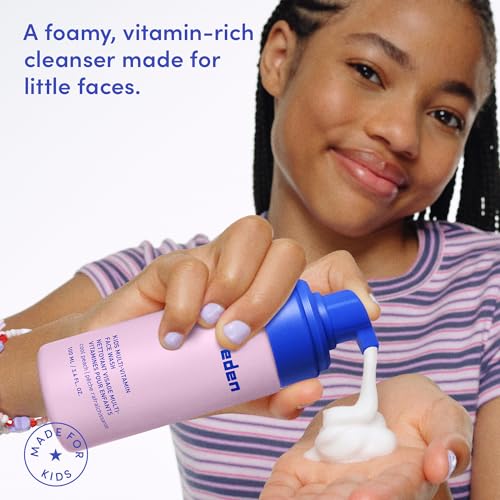 Evereden Kids Face Wash: Cool Peach, 3.4 fl oz. | Gentle Skin Care | Non-toxic and Clean Ingredients | Skin Care for Kids