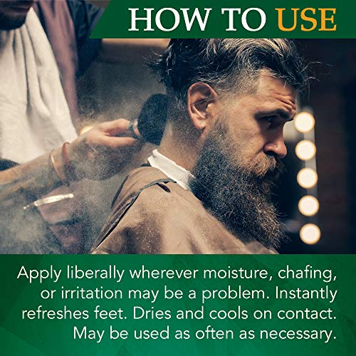 Clubman Reserve Whiskey Woods Finest Powder ? Classic Men¡¯s Body Powder for Men, Moisture & Odor Control, Barbershop Whiskey Wood Scent, 9 oz