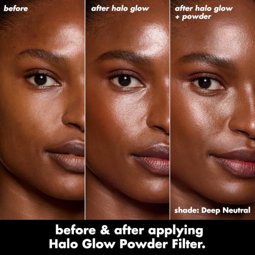 e.l.f. Halo Glow Finishing Powder Deep Neutral - Light-Reflecting Face Powder for Makeup Setting & Blurring