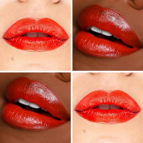 The Lip Bar Soft Kisses Vegan Lipstick - Vexxed Orange Red