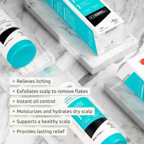 DS Labs Dandrene Dandruff Shampoo & Conditioner Kit, 205mL- for Itchy, Flaky Scalp, Exfoliating Shampoo, Moisturizing Conditioner, Supports Scalp Health & Oil Control