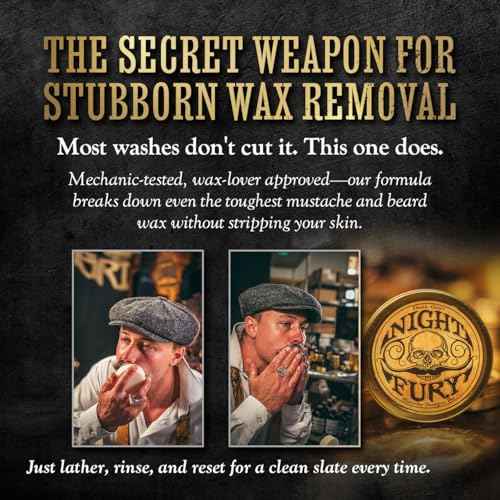 Beard & Mustache Wash 4oz Shampoo Bar Night Fury | Natural Beard Care | Men's Face Wash | Goat¡¯s Milk Shampoo Bar