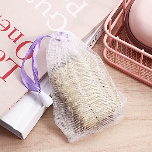10pc Foaming Mesh Soap Bag with Drawstring