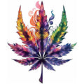 Marijuana Leaf Temporary Tattoos - 6 Waterproof Sheets