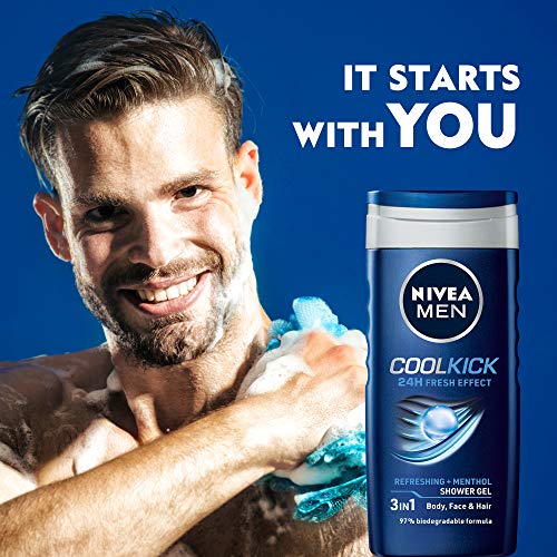 NIVEA Men Cool Kick Shower Gel 250 Ml