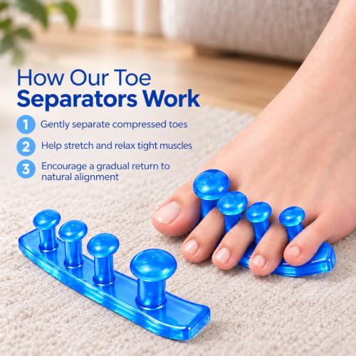 Oogway Master Blue Toe Separators & Spacers for Bunions & Overlapping Toes