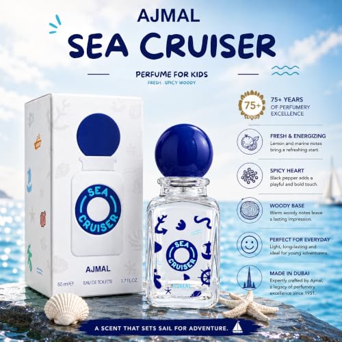 Ajmal SeaCruiser Boys Perfume 50ml – Fresh Spicy Woody