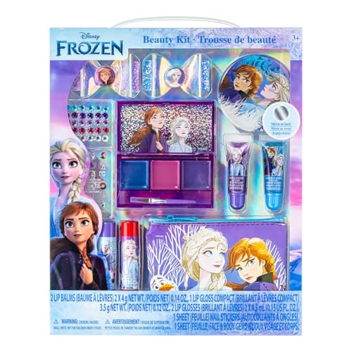 Townley Girl Disney Frozen Kids Makeup Set with Purse & Accessories
