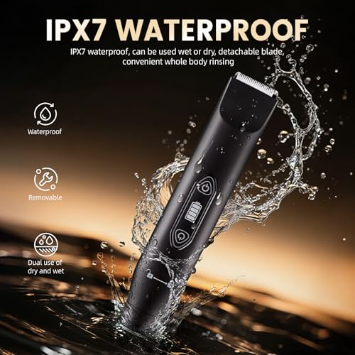 3-in-1 Body Hair Trimmer for Men - Waterproof Electric Razor