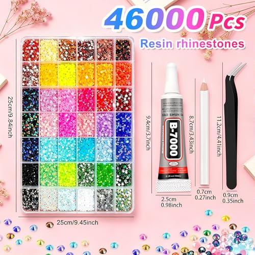 Complete Bedazzler Kit with 46000 Rhinestones & Tools