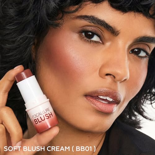 FOCALLURE Cream Blush Stick - 12H Long-Lasting Multi-Use Makeup