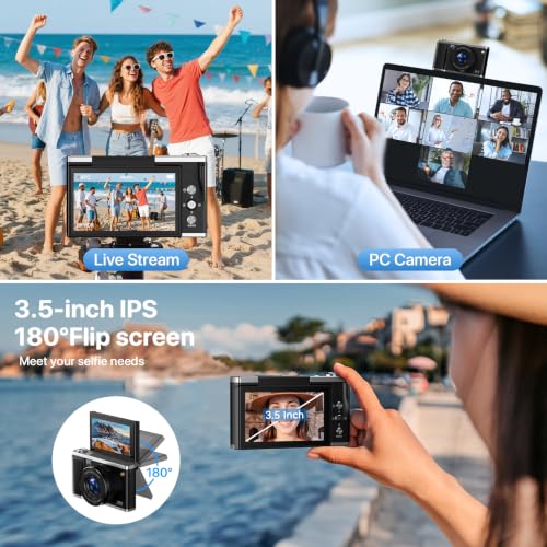 AUREAPIX 96MP 8K Digital Camera with WiFi & 20X Zoom