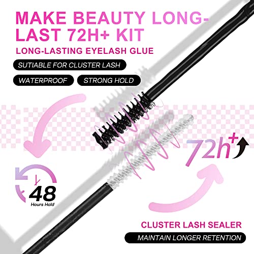 CALAILIS Cluster Lash Glue Kit - Strong Hold, Latex Free, 48-72 Hours