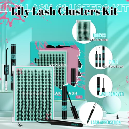 Lash Clusters Kit 160PCS Manga Eyelashes C-Curl 10-18mm