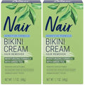 Nair Bikini Cream with Green Tea Sensitive Formula,1.7 Ounce,(Pack of 2)
