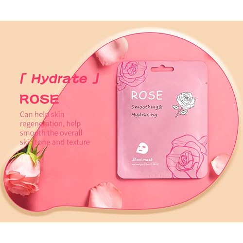 18 Pcs Face masks skincare,Face Mask Skin Care Bulk Pack, Hydrating Spa Face Mask For Sensitive Skin, Facial sheet mask,face masks bulk For Women/Teen Girls (18-Packs)