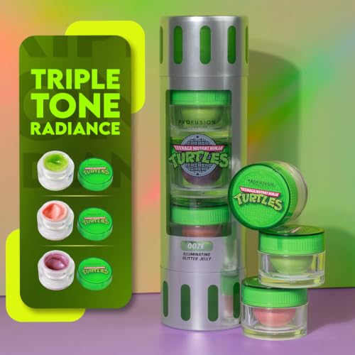 Profusion Cosmetics TMNT Glitter Jelly Set - 3 PC Face & Body
