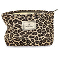 Leopard Makeup Bag Organizer - Large Canvas Toiletry Pouch