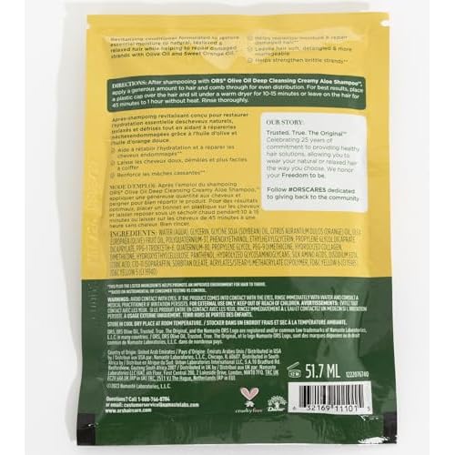 ORS Olive Oil Strengthen & Nourish Replenishing Conditioner Travel Packet 1.75 Ounce (Pack of 12)