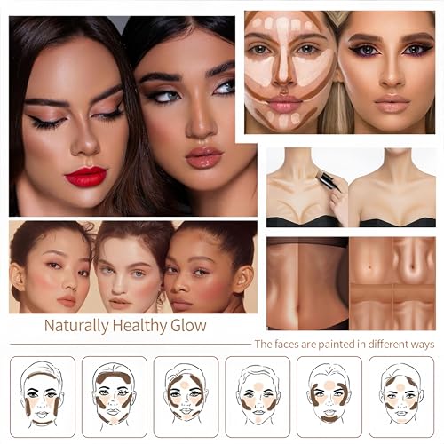 MAEPEOR Cream Blush Stick 15 Colors Lightweight Blendable Contour Highlighter Blush Stick Long Lasting Waterproof Blusher Pen (Blusher 12)