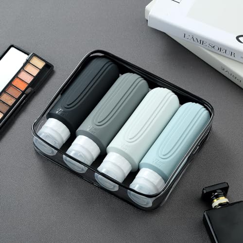 Mrsdry Travel Bottles 6oz Leak Proof Containers, 4 Pack