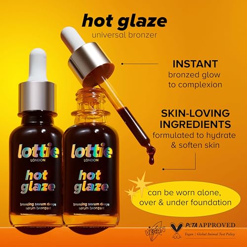 Lottie London Hot Glaze Bronze Drops | Instant Bronzing Serum