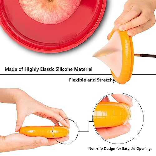 SOOPLEU Avocado Saver & Onion Storage Containers, 4-Piece Silicone Set