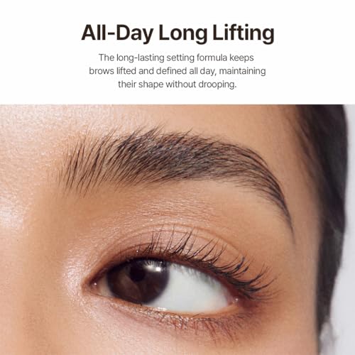 Espoir Laminating Eyebrow Clear Gel | Easy Shaping with Uniquely Designed Applicator, Long-Lasting & Smudge-Free, Non-Sticky and Lightweight Formula, Natural Look for Daily Makeup, Vegan, 0.1 fl oz