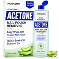 Morovan Acetone Nail Polish Remover - Aloe Infused Gel Soak-Off (8 oz)