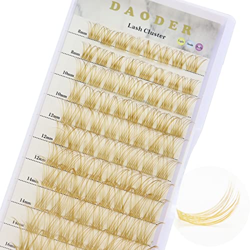 Brown Lash Clusters D Curl 8-16mm Mixed Length 96pcs