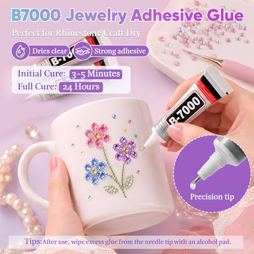 NEOACT 50000 Pcs Bedazzling Rhinestones Kit with B7000 Glue