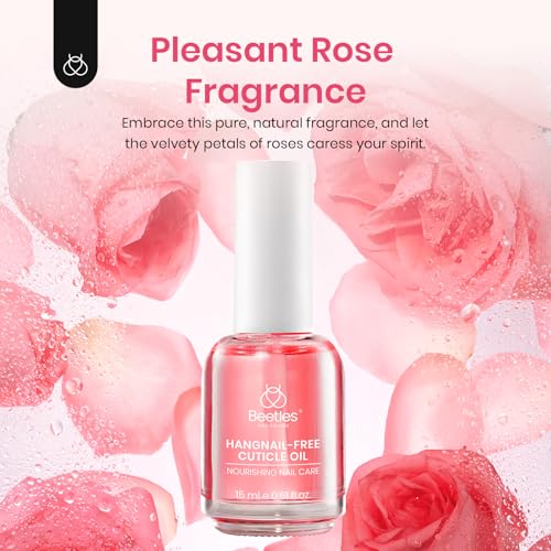 Beetles Natural Rose Cuticle Oil 15ml - Nourishing Nail & Cuticle Care
