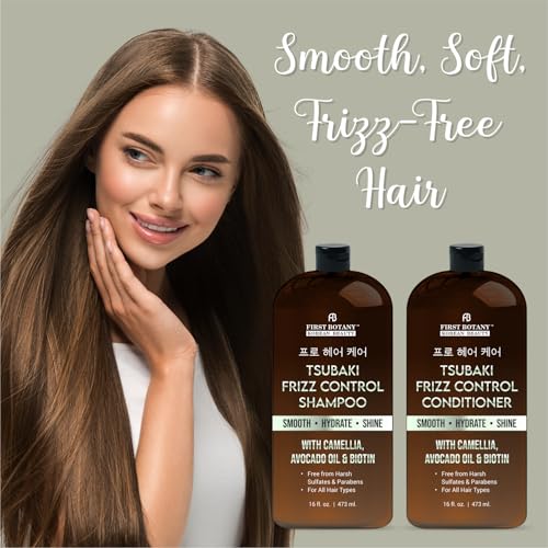 Korean Frizz Control Shampoo & Conditioner Set - 16 fl oz