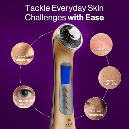 Nova 4-in-1 Facial Beauty Wand | LED Light & Galvanic Ion Massage