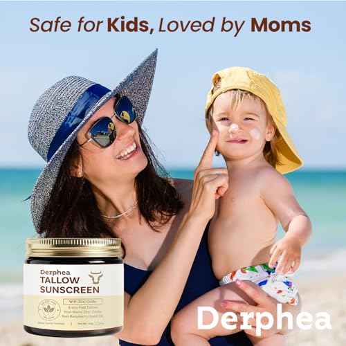 Natural Beef Tallow Sunscreen ? SPF 50 Daily Sun Care for Extremely Sensitive, Acne-Prone & Kid-Safe Skin ? Non-Toxic Sunblock with 22% Non-Nano Zinc Oxide, Clean Formula for Face & Body