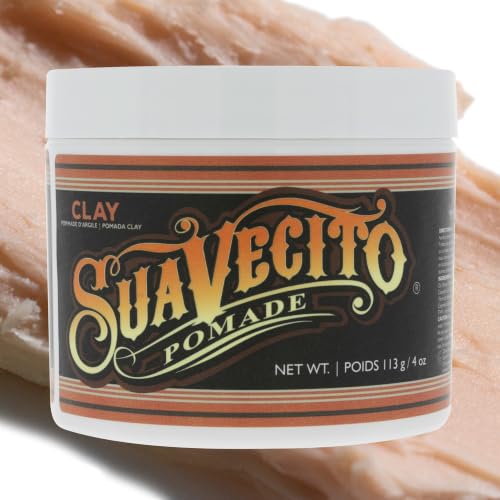 Suavecito Firme Clay Pomade for Men - Strong Hold Matte Finish 4 oz - Professional Hair Styling Clay