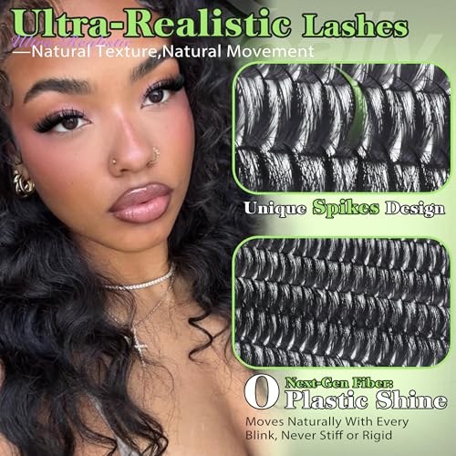 Lash Clusters with Spikes Manga Eyelash Extensions 10-18MM D-Curly