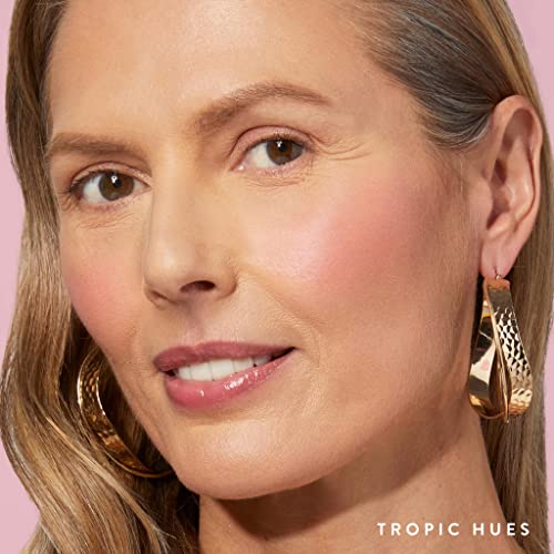 LAURA GELLER NEW YORK Baked Blush-n-Brighten Marbleized Blush for Cheeks - Tropic Hues - Satin Finish - Buildable Color