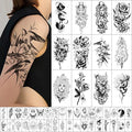 GLARYYEARS 48-Pack Waterproof Temporary Tattoos - 5-7 Day Wear