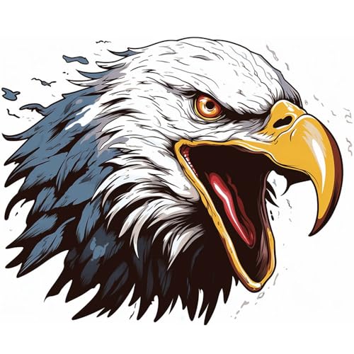 6 Sheets Temporary Tattoos Eagle Fake tattoos Neck Arm Chest for Women Men Adult
