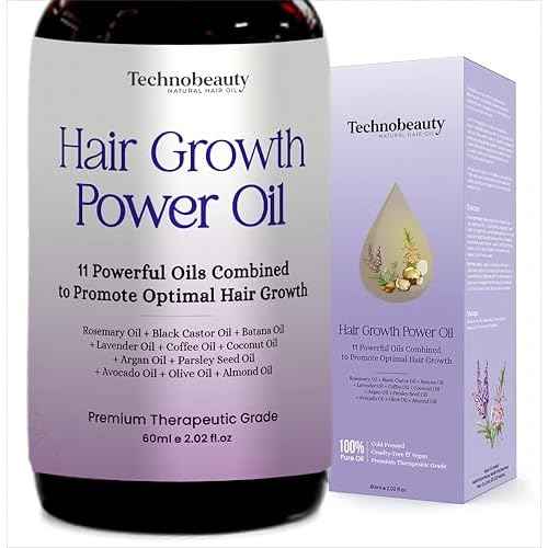 Rosemary Oil With Black Castor, Batana, Lavender, Coffee, Coconut, Argan, Avocado, Olive, Almond & Parsley Seed Oil, 11 Oils Infused for Ultimate Hair Growth & Care for Stronger, Thicker Hair