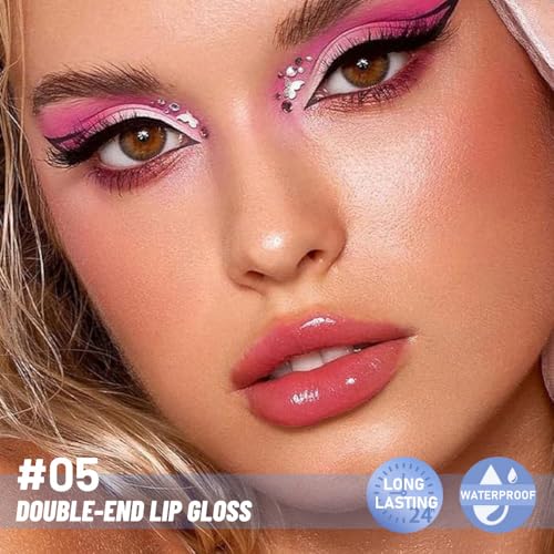 2-in-1 Matte Liquid Lipstick & Clear Lip Gloss 24H Waterproof
