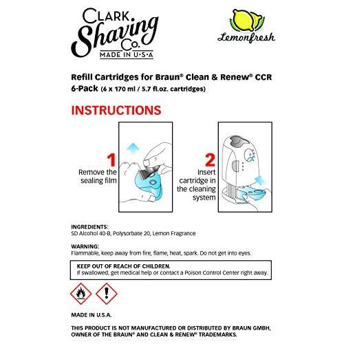 Refill Cartridges for Braun Clean & Renew CCR (6-Pack)