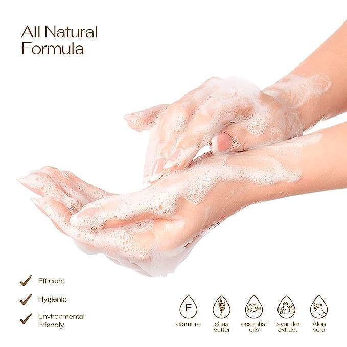 Lovery Foaming Hand Soap 10 Pack - All-Natural with Aloe Vera & Essential Oils