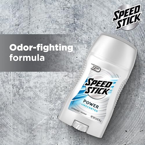 Unscented Antiperspirant Deodorant for Men - 72 HR Protection, 3.0 oz Stick (4 Pack)