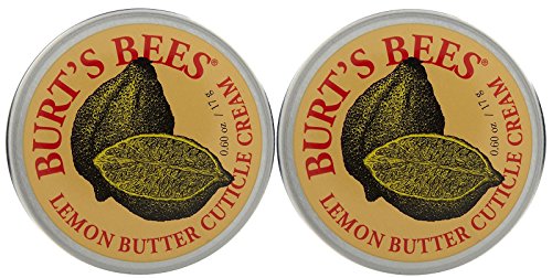 Burt's Bees Natural Lemon Butter Cuticle Cream, 0.6 oz Tin (Pack of 2)