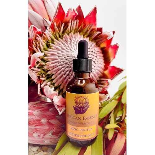Methylene Blue Skin Serum, Glass Skin African Protea Skin Serum for Age-Tempering, Hydration, Moisturizing, Free-Radical Gathering