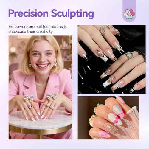 SAVILAND Advanced Nail Art Sculpture Pen: 3PCS Sculpting Nail Art Tools Dual-Head 3D Gel Pen Nails Dotting Tool 3D Sculpting Gel Nails Art Design Tools for Salon Home DIY