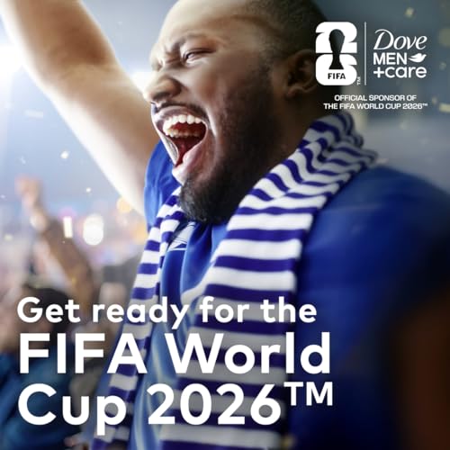 DOVE MEN + CARE Limited Edition FIFA Body Wash & Deodorant Regimen Pack 2 Count Striker Swag for Men for Hydrated Soft Skin & Odor Control